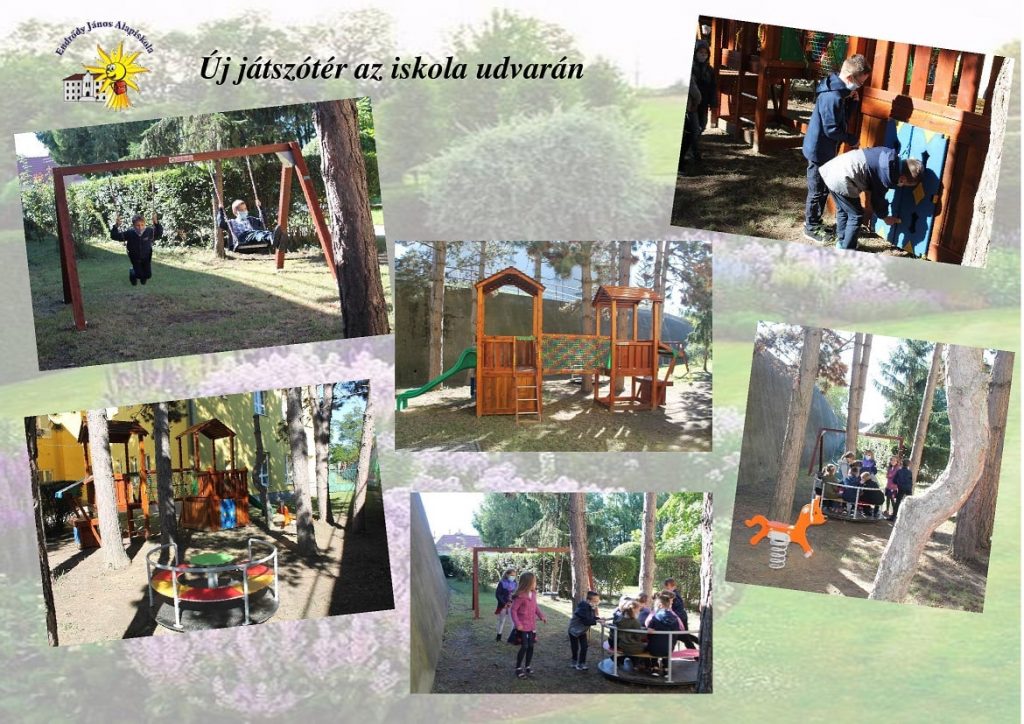 Vadonatúj játszótér a muzslai Endrődy János Alapiskola udvarán